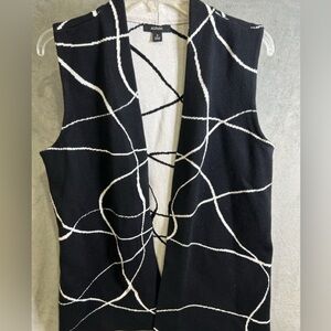 Alfani Monochrome Geometric Knit Vest